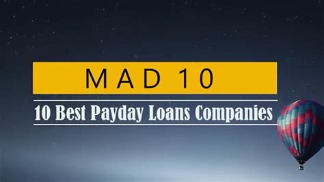 Top 10 Online Payday Loan Companies
